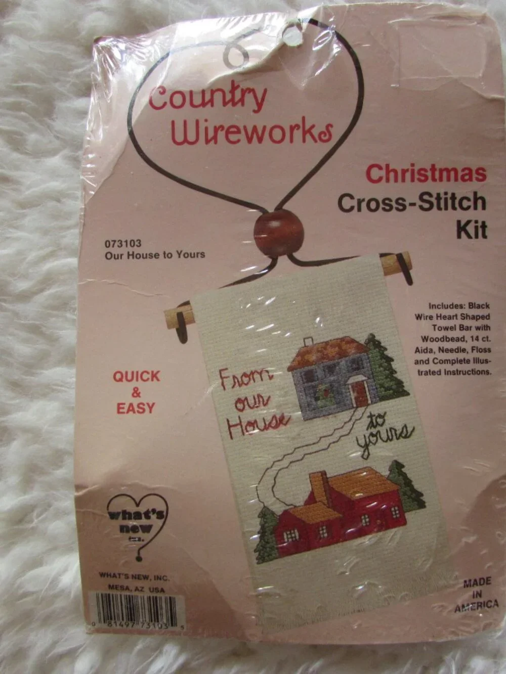 Country Wireworks Christmas Cross-Stitch Kit 073103 Our House to Yours